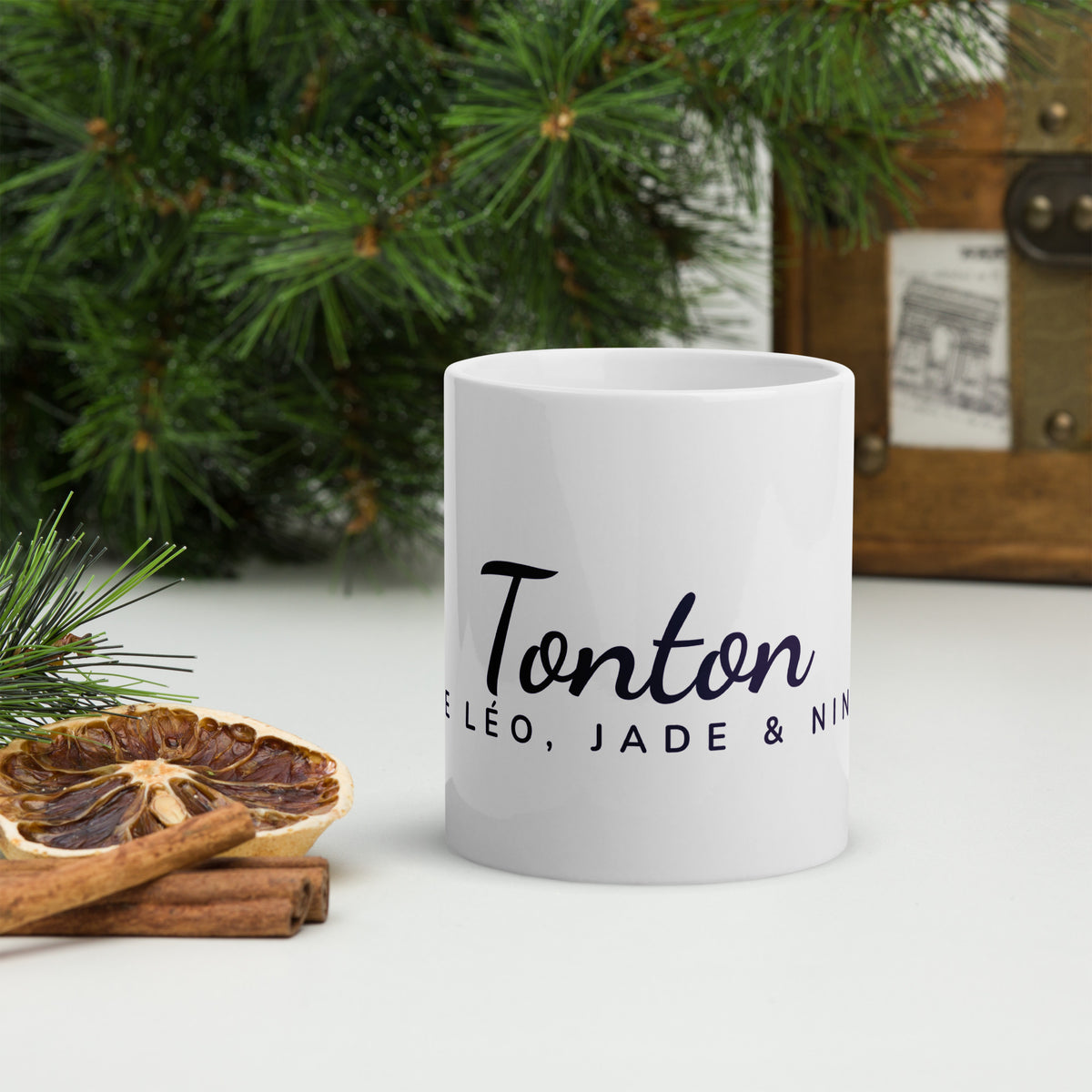 Mug personnalisé « Tonton de… » avec les prénoms de ses neveux et nièces