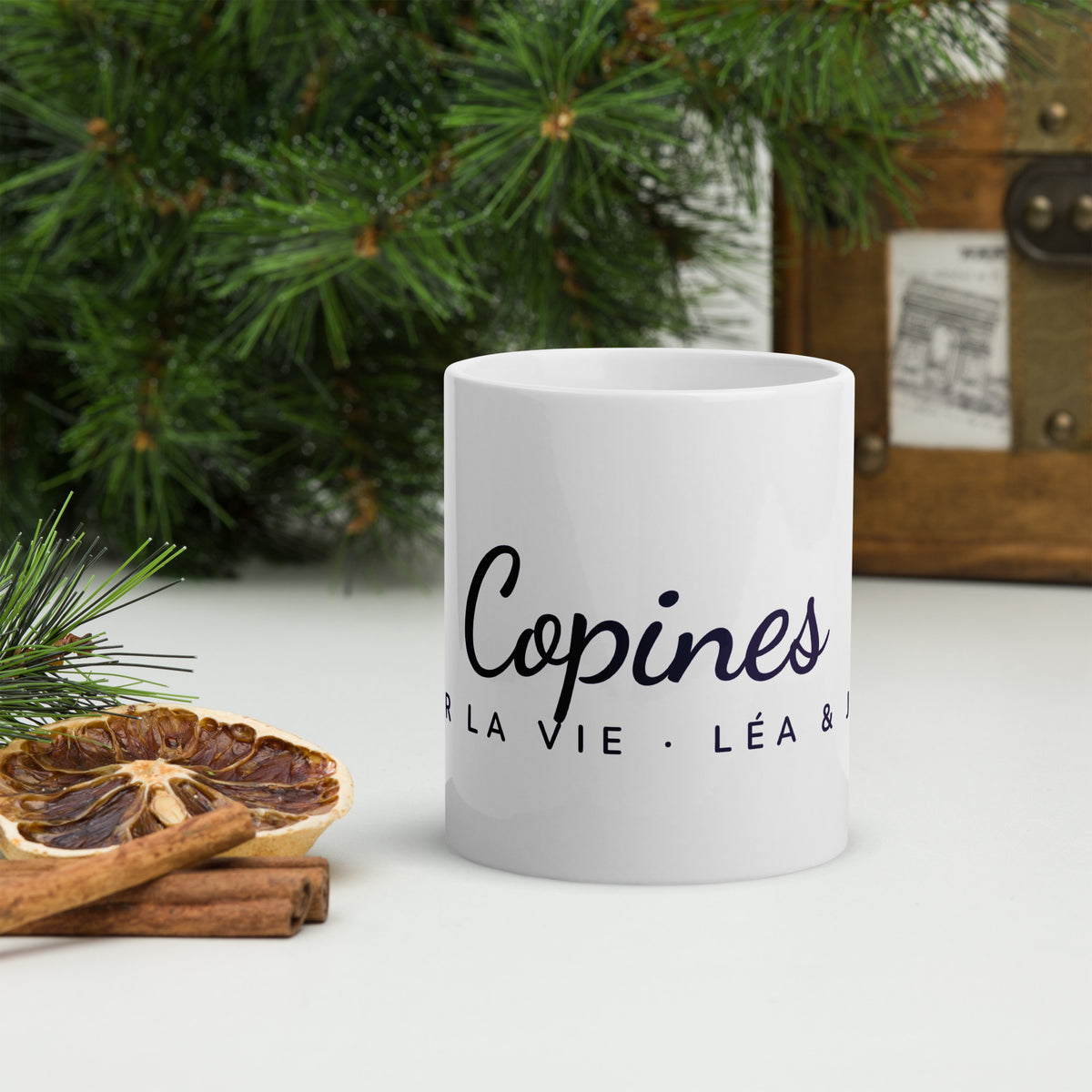 Mug personnalisé « Copines pour la vie » avec vos deux prénoms