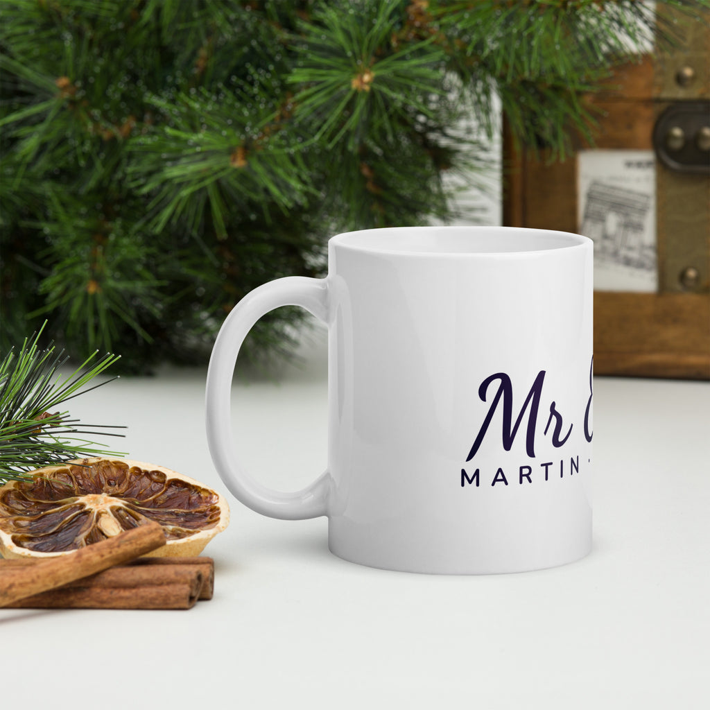 Mug personnalisé « Mr & Mrs » avec votre nom et votre date de mariage