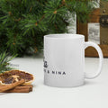 Mug personnalisé « Tata de… » avec les prénoms de ses neveux et nièces